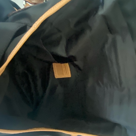 Mulholland Black Canvas Messenger Bag/Breifcase with Leather Trim